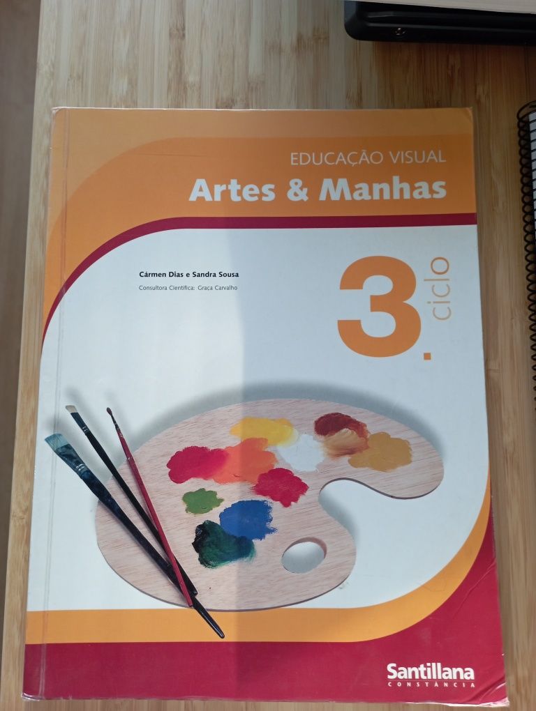 Livro Educação Visual Artes e Manhãs 3° ciclo