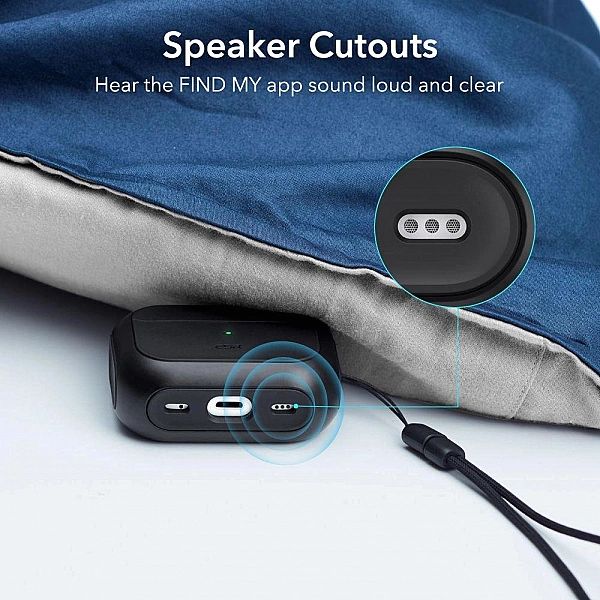 ESR Orbit Halolock z MagSafe na Apple AirPods Pro 1 / 2 - czarne