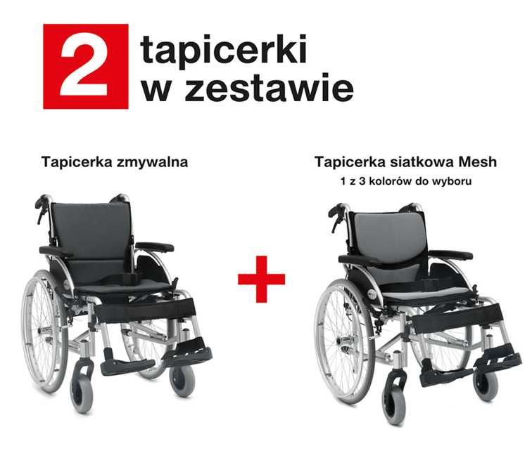 Nowy lekki wózek inwalidzki AR-300 kupno za refundacją, dofinansowanie