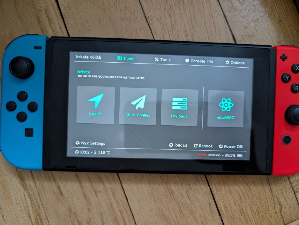 Nintendo Switch 1 Hekate v6.0.6 etui pokemon stacja dokująca joycon