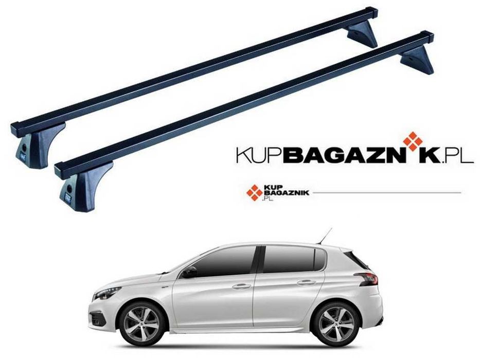 Bagażnik Dachowy Peugeot 308 III HB 2021 do 2025 bazowy relingi belki