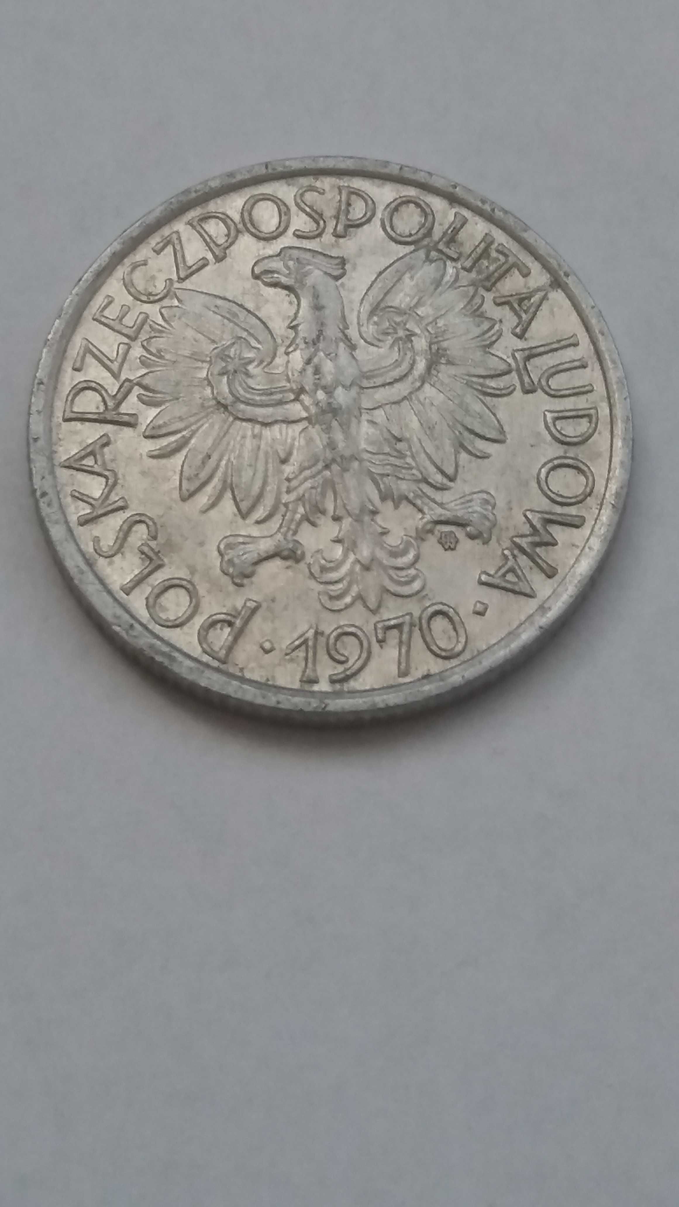 Xw M778, stara moneta PRL 2 złote 1970 Polska Bardzo ładna