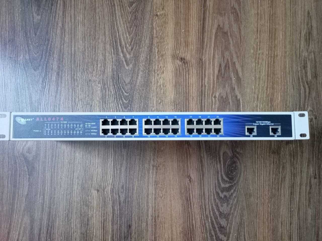 Комутатор ALLNET ALL0474  Gigabit Switch маршрутизатор