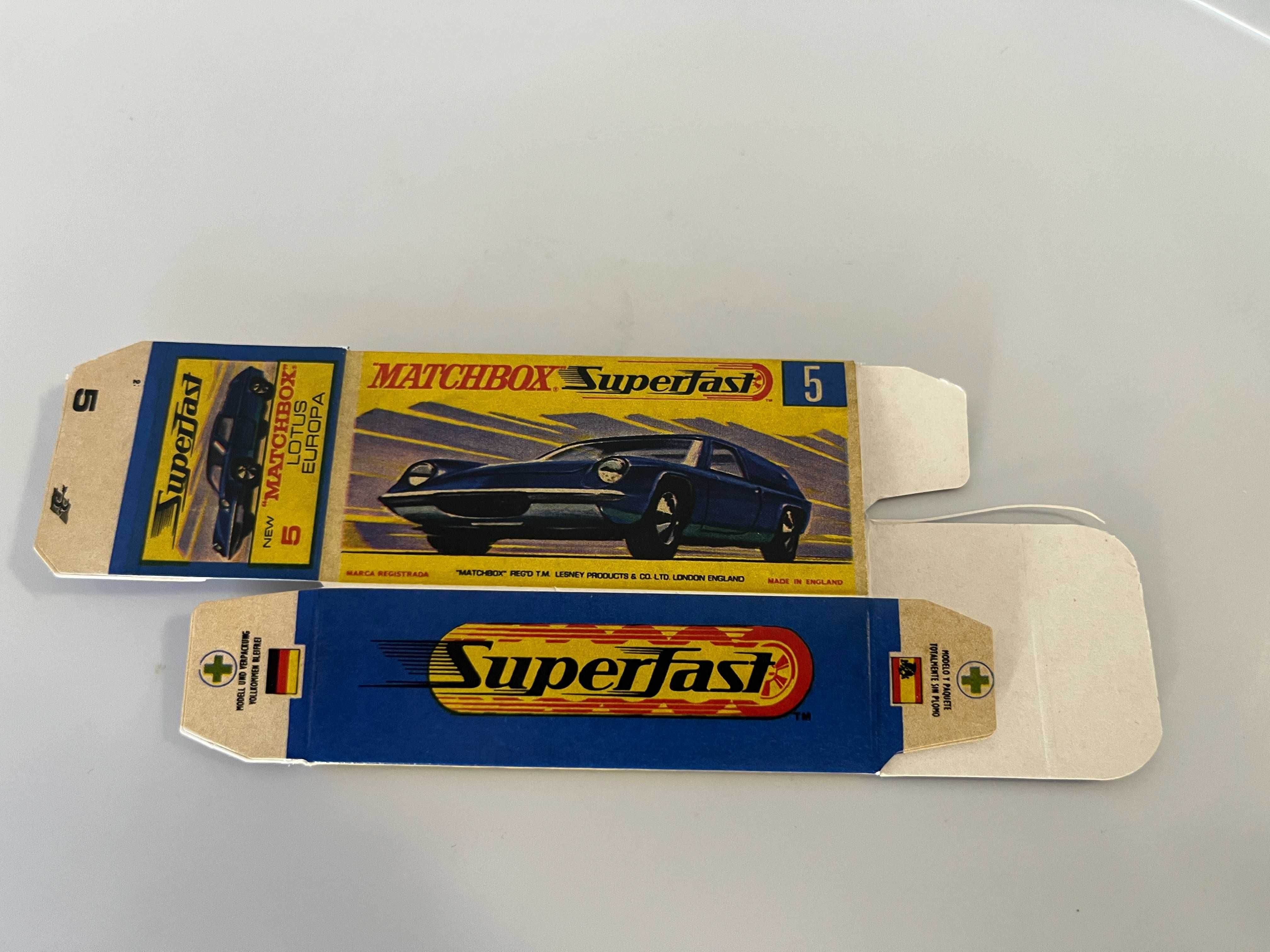 Caixa de reprodução para Matchbox Superfast Diversos modelos esc. 1:75