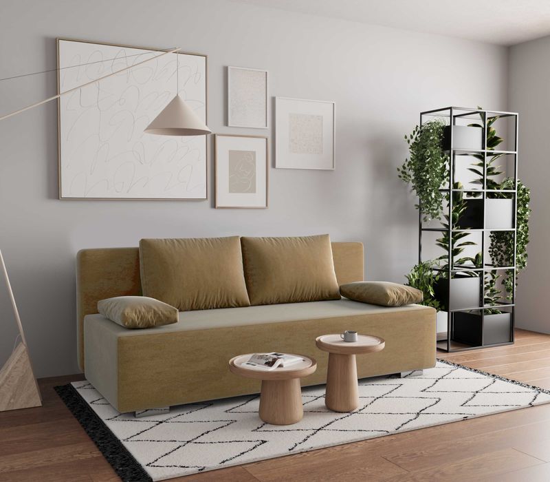 KANAPA ITALIA.PROMOCJA,spanie 140/200cm,Sprężyny,Pojemnik!PL Producent