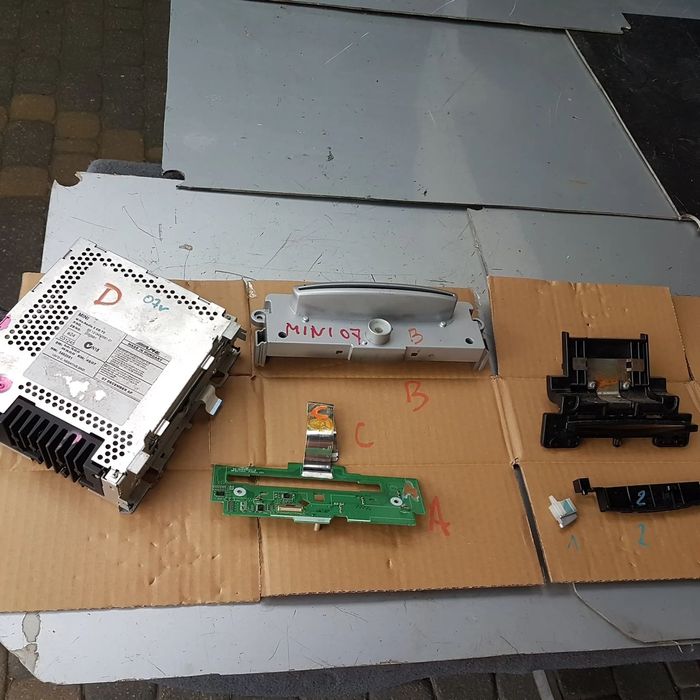 radio alpine panel taśma szuflada ramka MINI Cooper One R55 R56 R57 oryginał