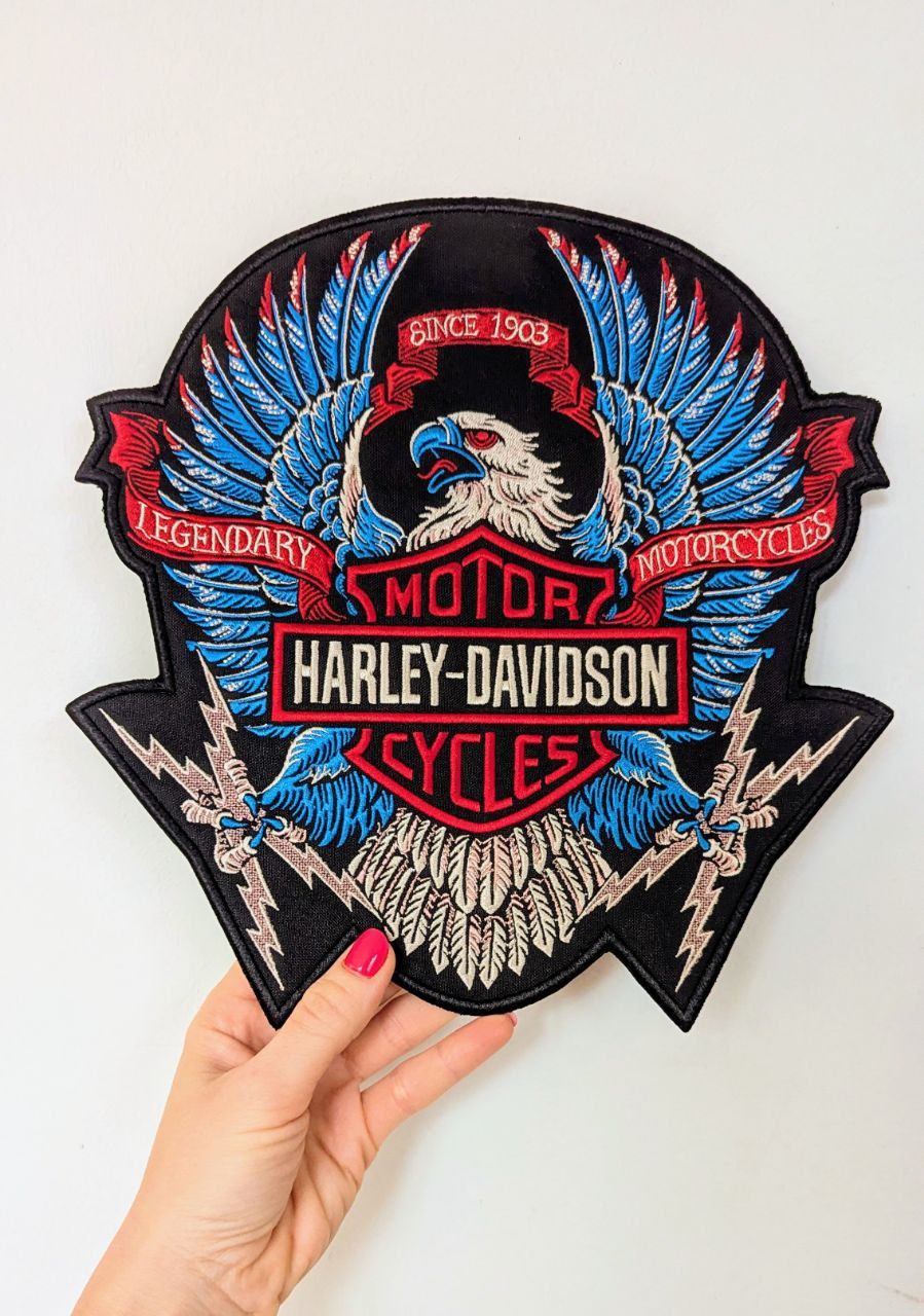 Патч HARLEY DAVIDSON  Шеврон Нашивка байк