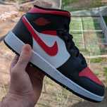 Jordan 1 Mid Fire Red 38.5