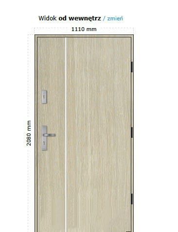 Drzwi KMT 75mm NOWE z ościeżnicą i progiem