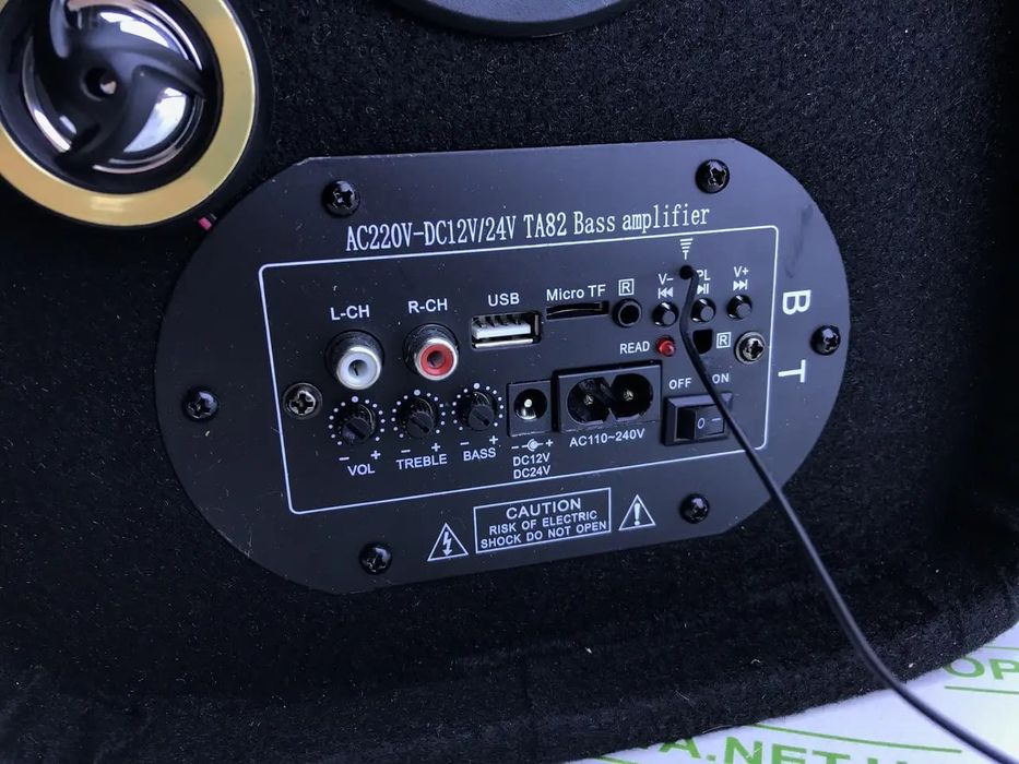 Потужний сабвуфер 600 Вт, автомобільний активний самбуфер ZX-6SUB