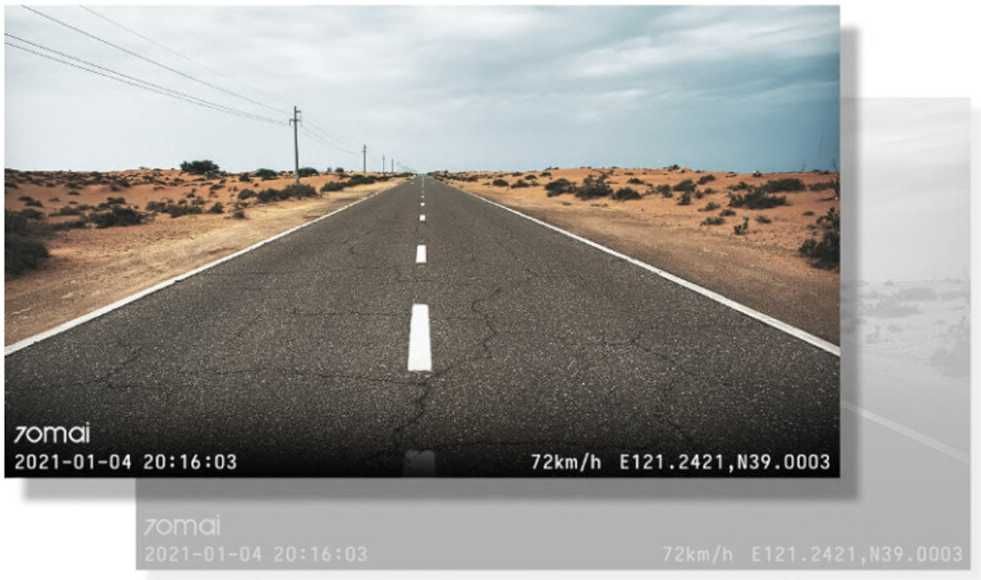 Kamerka Samochodowa Wideorejestrator 70mai Dash Cam A500s - OKAZJA