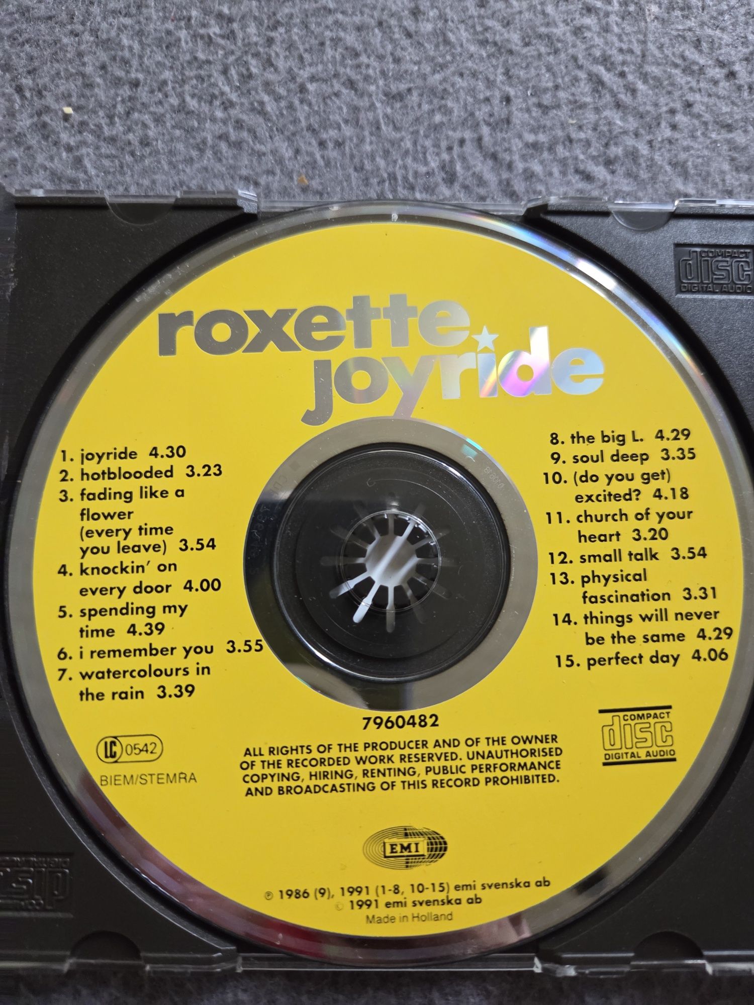 Roxette joyride CD 1991