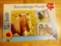 Puzzle Ravensburger 2x49 KONIE