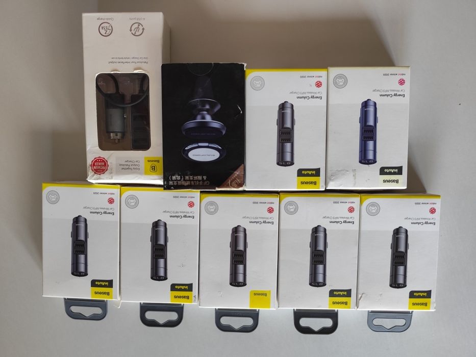 FM-трансмітер Baseus Energy Column Car Wireless MP3 Charger Dark Grey