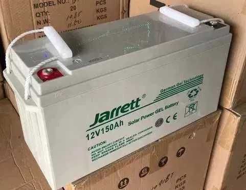 Гелеві акумулятори JARRETT 100 ... 250Aч для сонячних панелей і ДБЖ