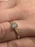Pierścionek złoty z Brylantem 0.70 ct