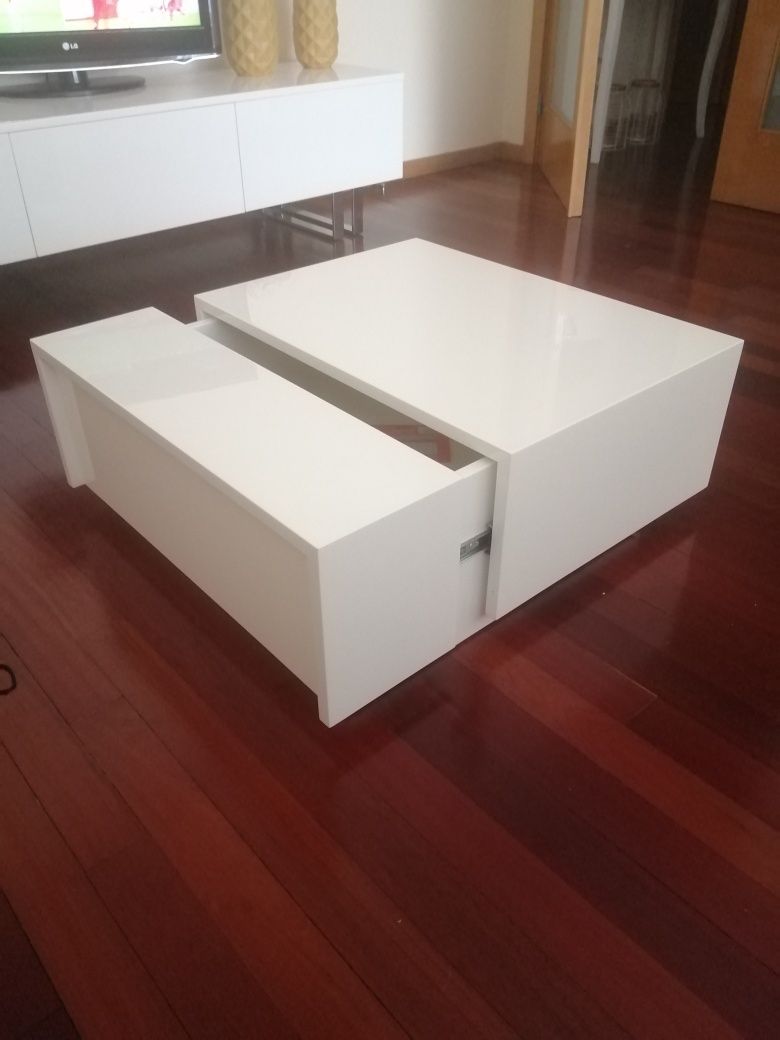 Mesa Sala Lacado Branco