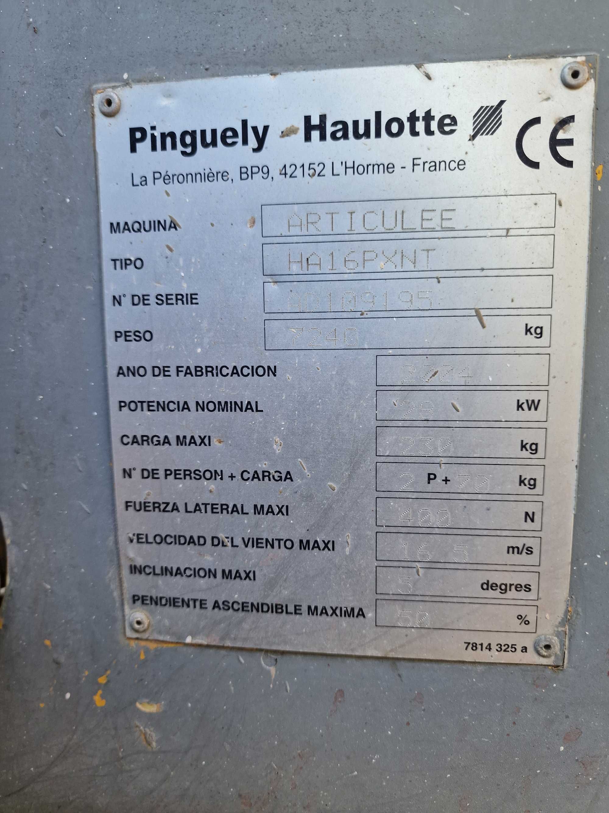 Plataforma Articulada - HAULOTTE HA 16PX