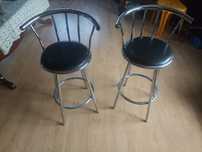 Hoker obrotowy chromowany 2 szt