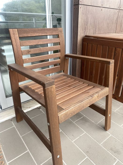 Mesa refeição exterior extensível  + cadeiras - IKEA APPLARO