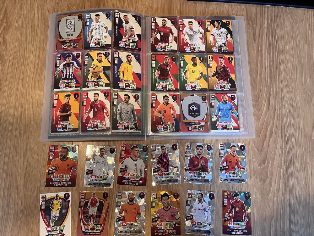 Karty piłkarskie 196 szt. panini Fifa world cup qatar 2022