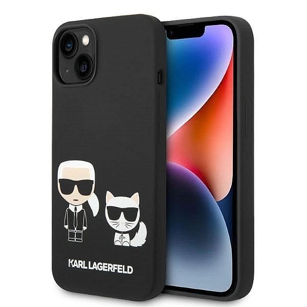 Etui Karl Lagerfeld Liquid Silicone Karl&Choupette MagSafe na iPhone 1