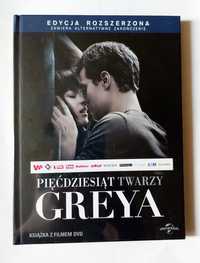 PIĘĆDZIESIĄT TWARZY GREYA | nowa w folii | książka z filmem na DVD