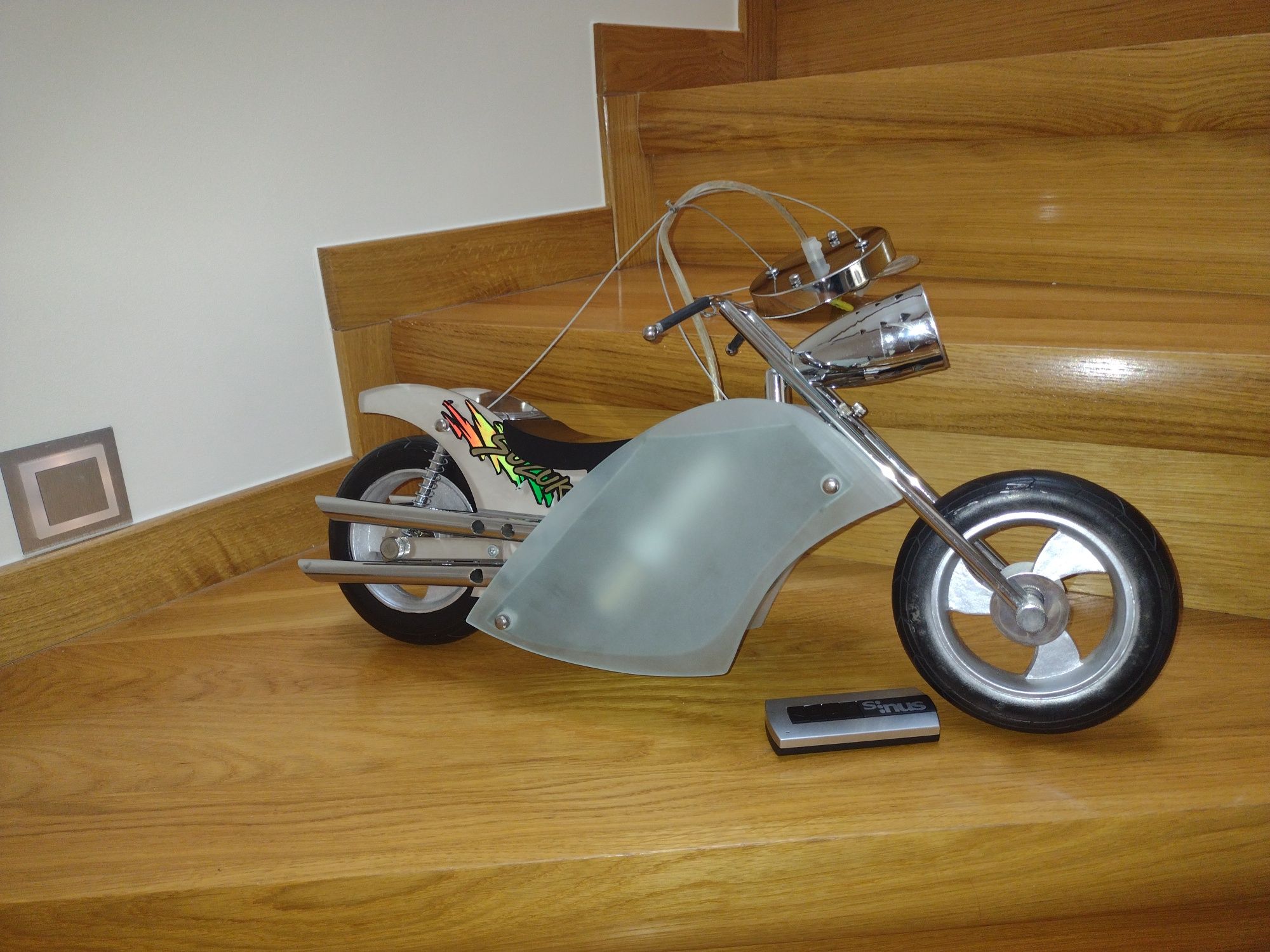 Żyrandol MOTOR MOTOCYKL z pilotem