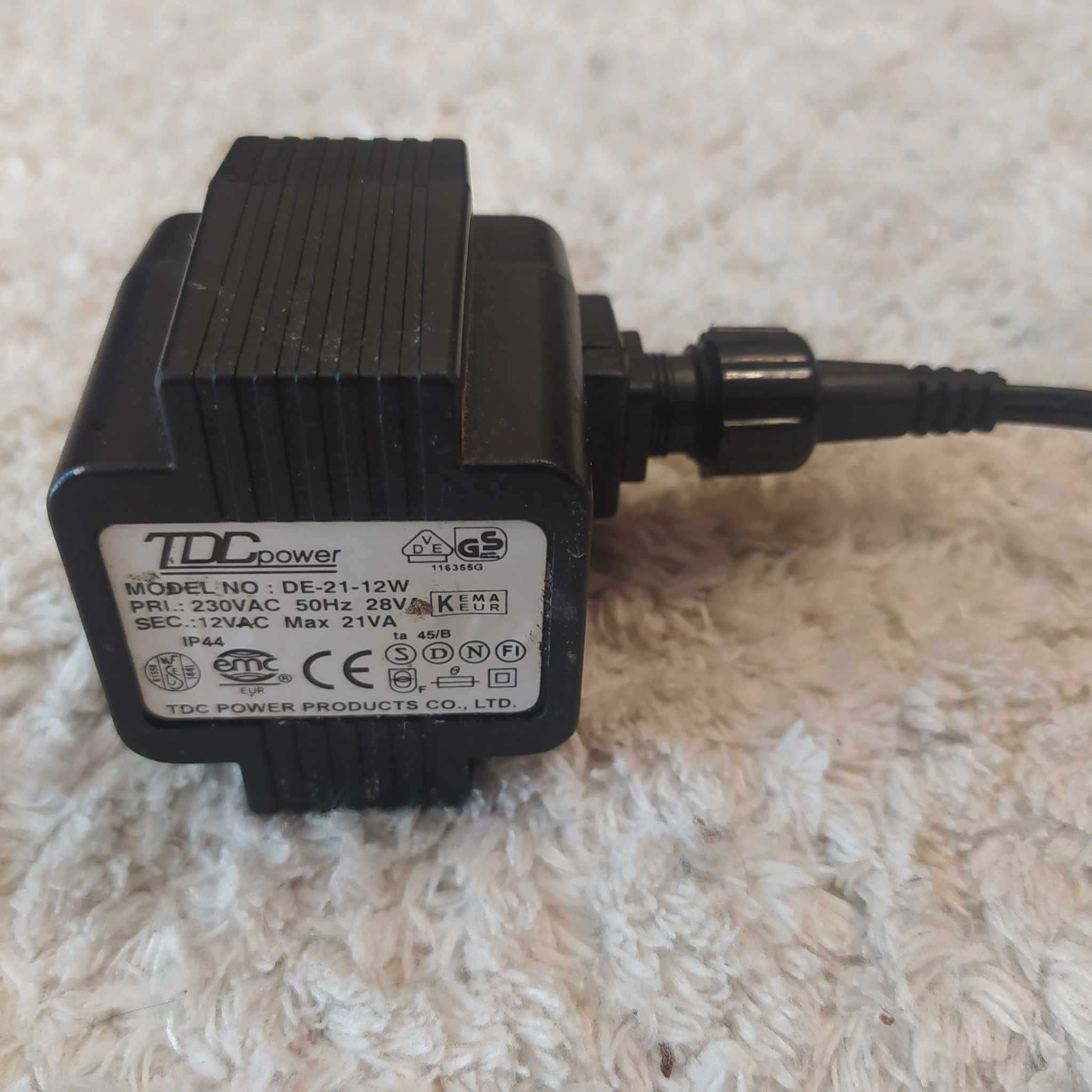 Zasilacz Transformator wraz z Oświetleniem TDC DE-21-12W 230VAC 50Hz