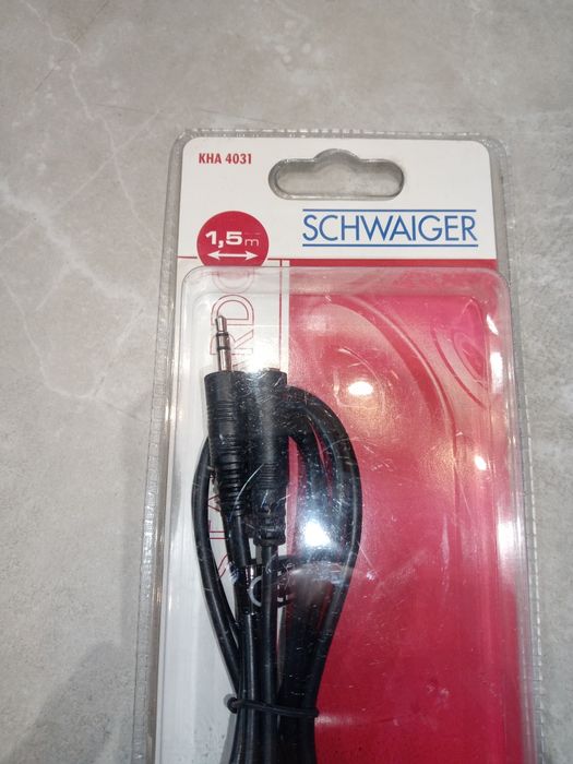 Schwaiger  kabel audio 1,5 m 3.5mm Czarny