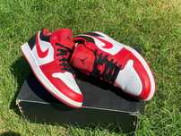 Buty sneakersy Nike Air Jordan 1 Low Bulls rzadkie limitowane 42.5 bdb