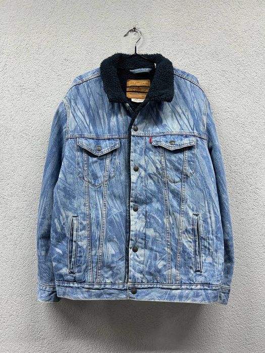 Куртка джинсова шерпа Levis XL чоловіча оригінал