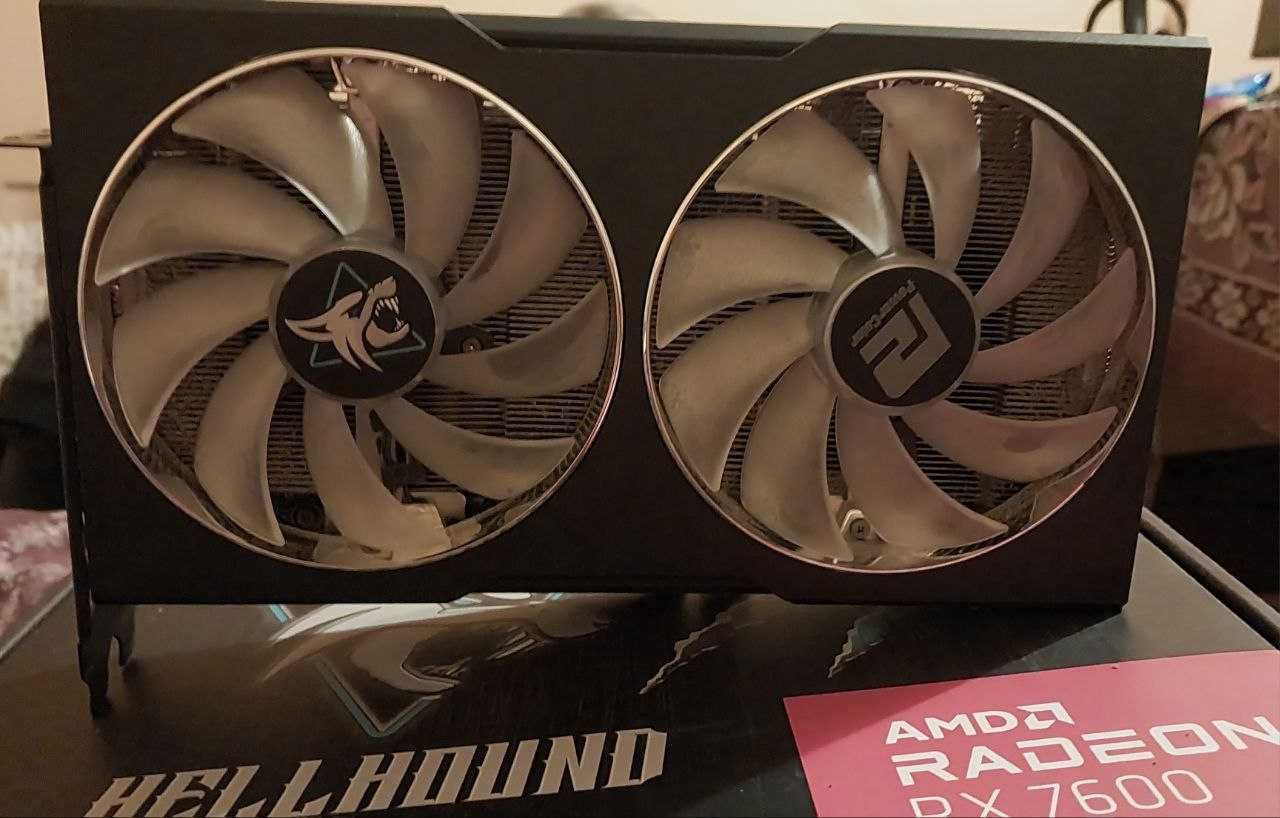 Відеокарта RX 7600 Powercolor Hellhound 8GB GDDR6 Видеокарта