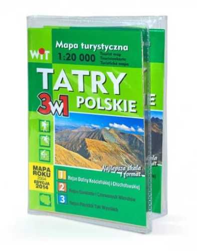 Mapa turystyczna Tatry Polskie 3w1 WIT