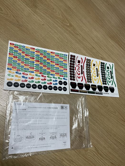 (Карбон) штурвал для керма MOZA Racing ES-ESX (Наліпки в подарунок)