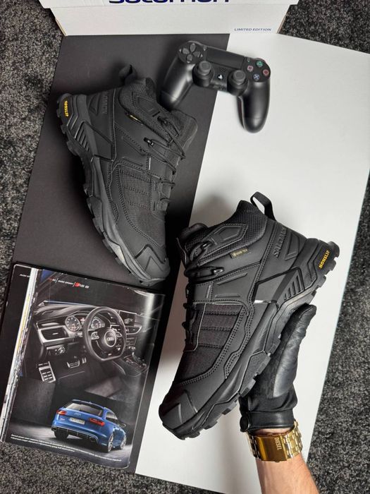 Чоловічі кросівки саломон Salomon X Ultra 4 Mid Fur All Black [41-46]