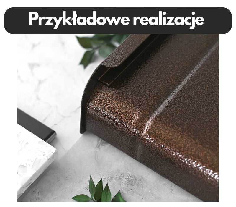 Parapety zewnętrzne aluminiowe imitacja płytki Sklep Gdańsk WYSYŁKA PL