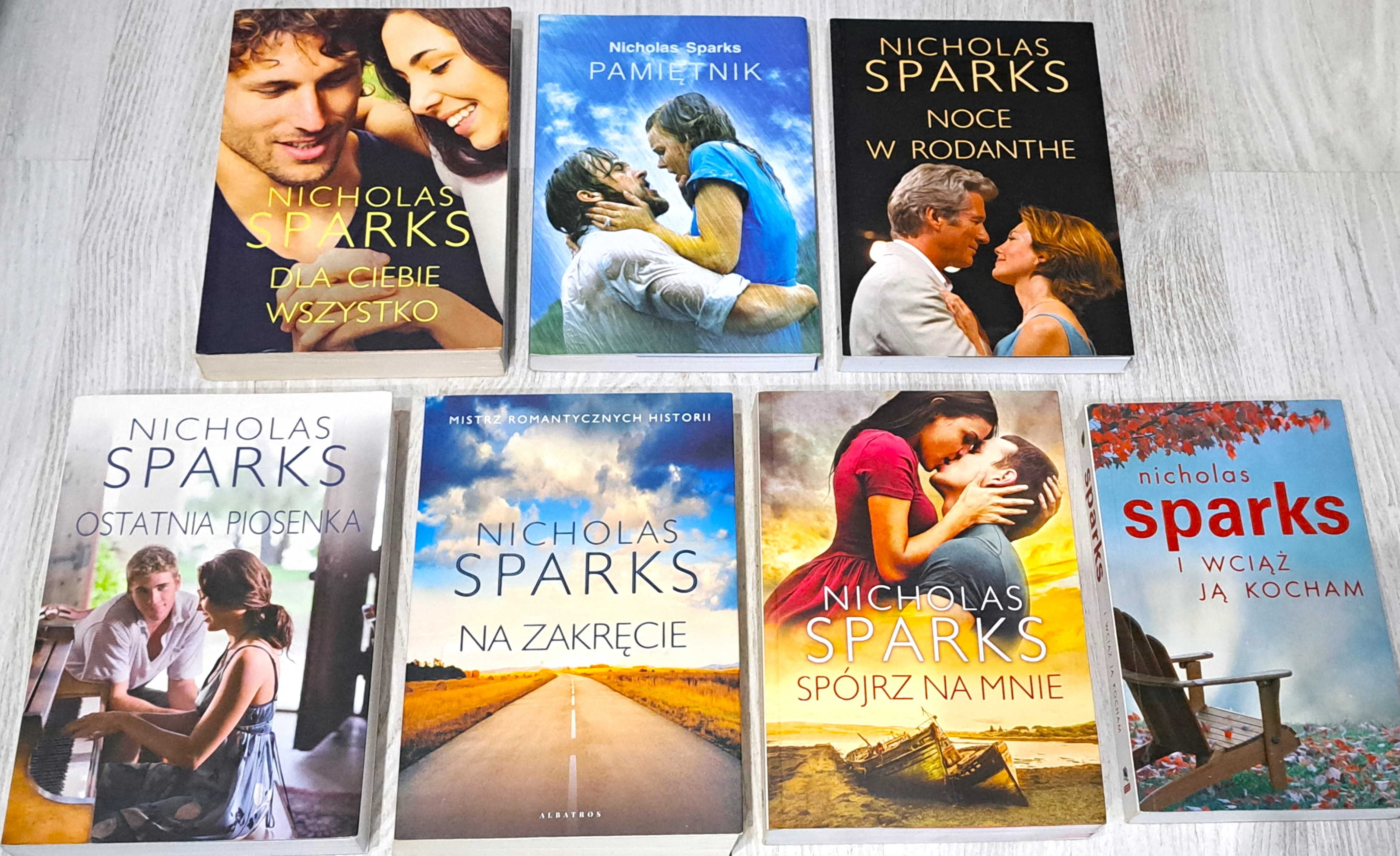 7x Sparks Pamiętnik Noce w Rodanthe Dla ciebie wszystko I wciąż ją