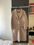 Beżowo różowy płaszcz H&M
