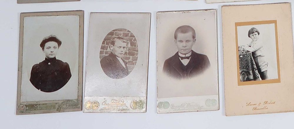 25 Fotografias antigas em cartão Séc. XIX/XX