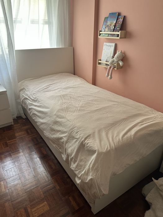 Cama solteiro com gavetas MALM ikea