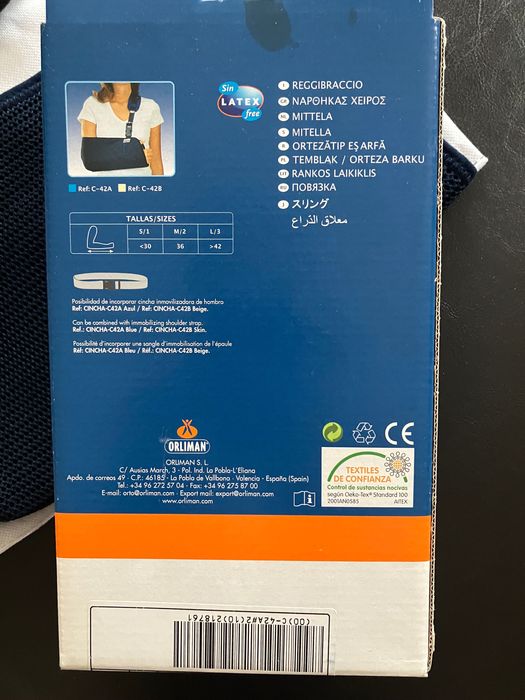 Orliman temblak orteza barku granatowy c-42a Szczecin