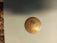 Moeda em Bronze Espanhola 1 moeda 1877 20€