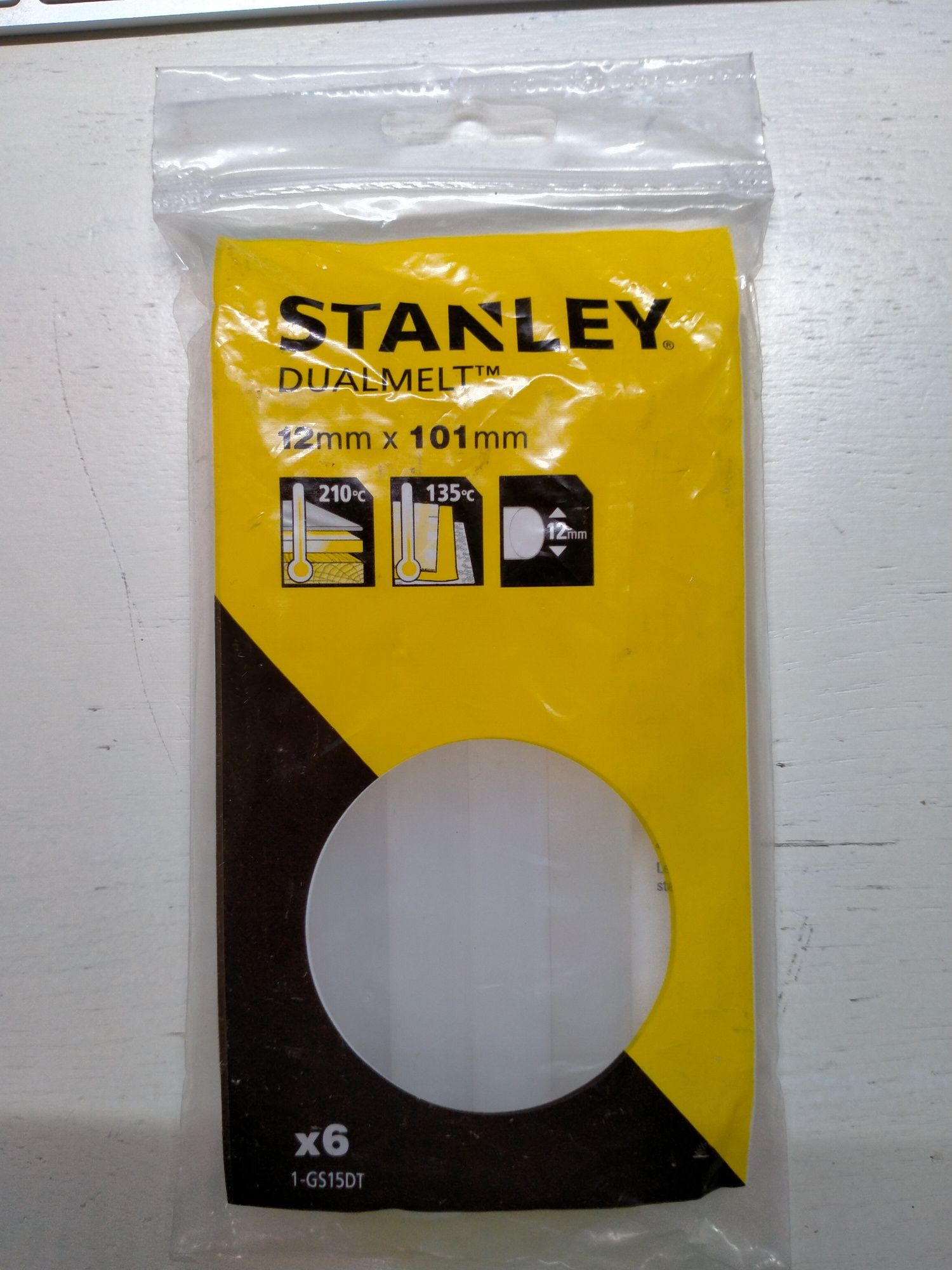 Термоклей Stanley DualTemp 11.3 мм 6 шт (1-GS15DT)
