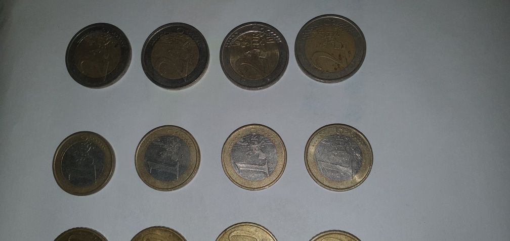 Евро монеты 5, 10, 20, 50, 1 евро 2 евро