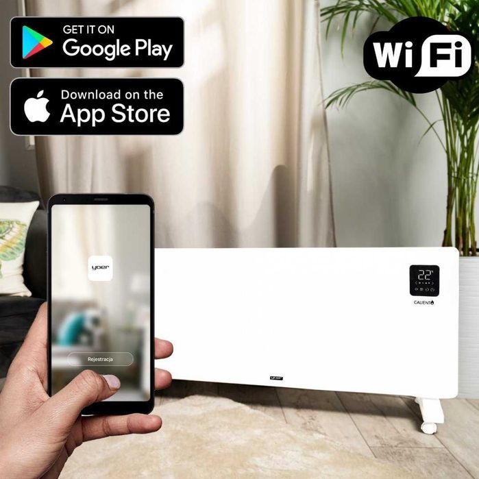 Grzejnik Panelowy (konwektorowy) Yoer Caliento CH04W hybrydowy 2500 W
