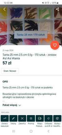 Tajta 25 mm 170 szt zestaw pudełko