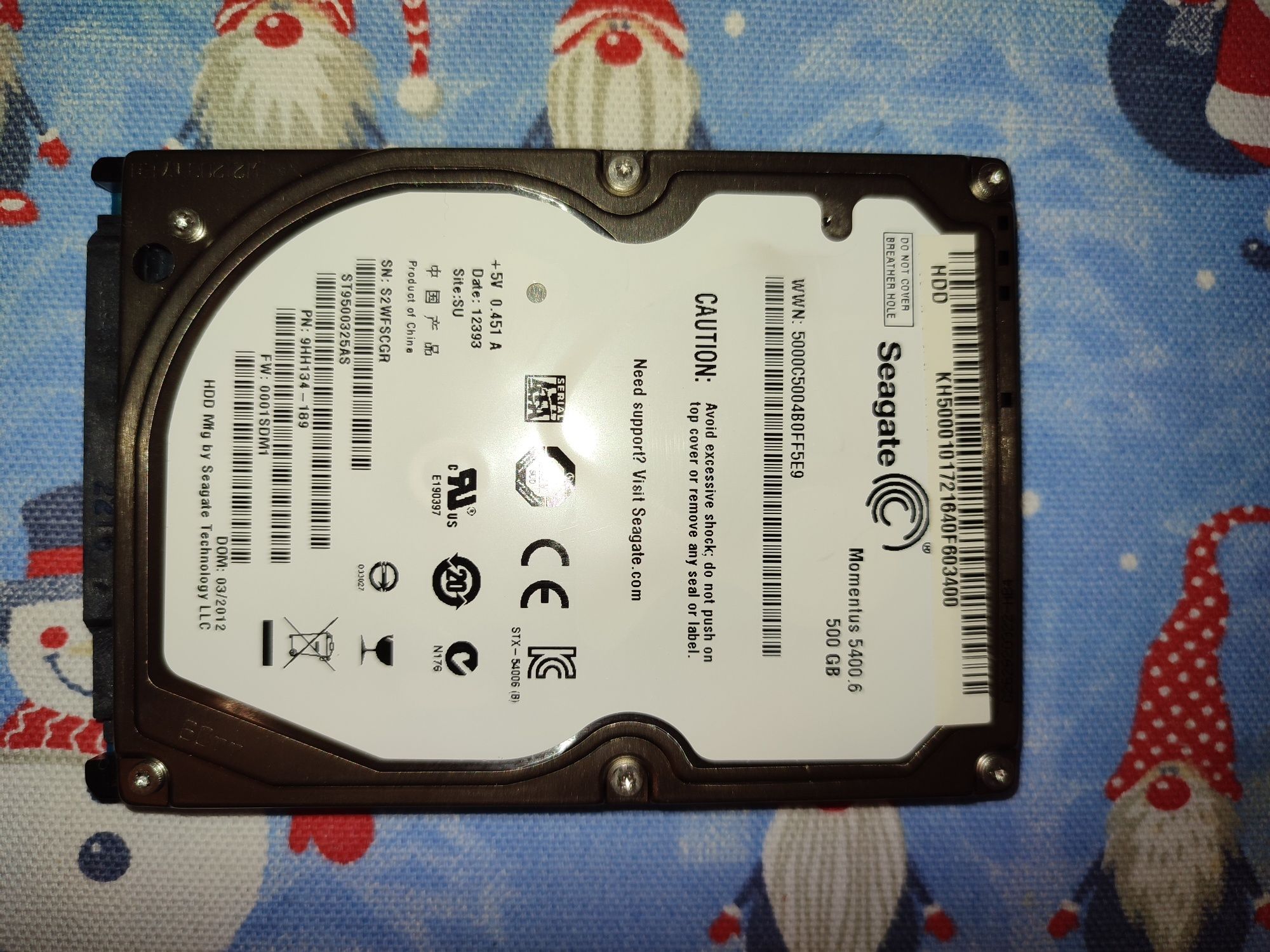 Жорсткий диск HDD 500 GB