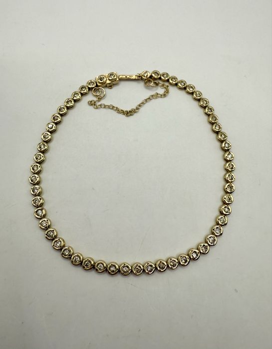 Złota bransoletka z diamentami 1,00ct