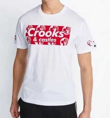 T-shirt męski okrągły dekolt crooks&castles rozmiar S